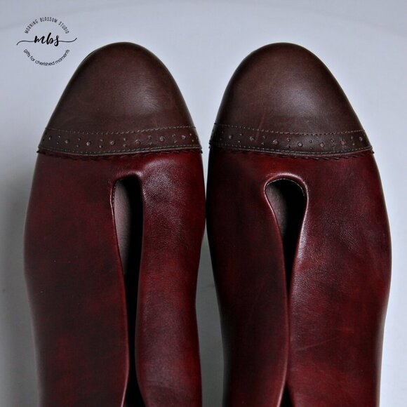 EUC BeautiFeel Calla Cap Toe Pumps in Burgundy Women Size EU 42 - Picture 10 of 14